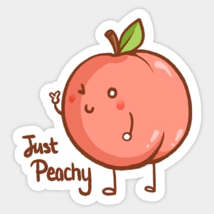 Just Peachy Sticker